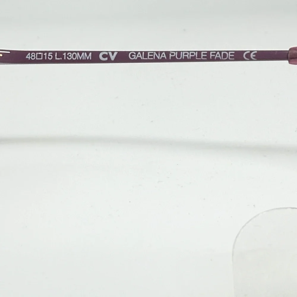 BCBGMAXAZRIA Galena Purple Fade Cat Eye Eyeglasses‎ Frames Made Italy 48 15 130